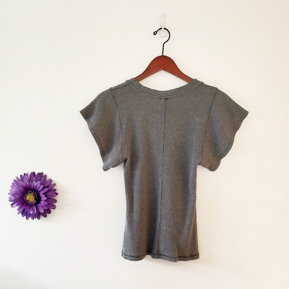 Free People We The Free Flutter Sleeve Tee NWT - Picture 4 of 7